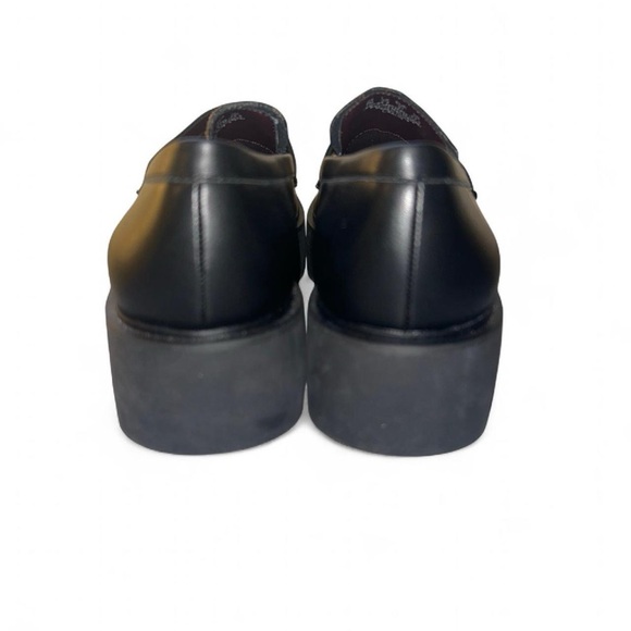 Franco Sarto Womens Balin Lug Sole Chunky Loafer Black and Leopard 7 M (V) - Picture 5 of 8